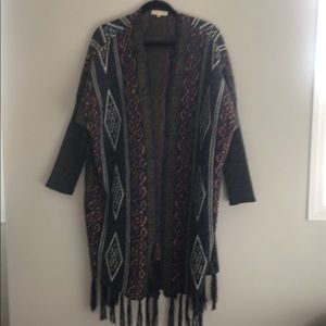 Orange creek one size tribal sweater